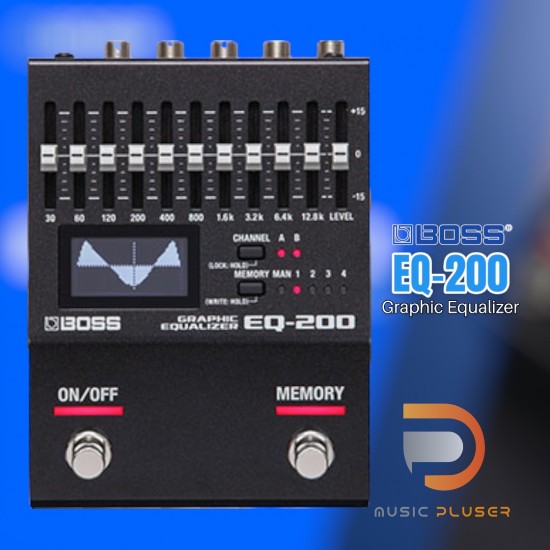 ©︎ページ BOSS EQ-200 Graphic Equalizer Boss EQ-200 Graphic Equalizer Pedal | Sweetwater